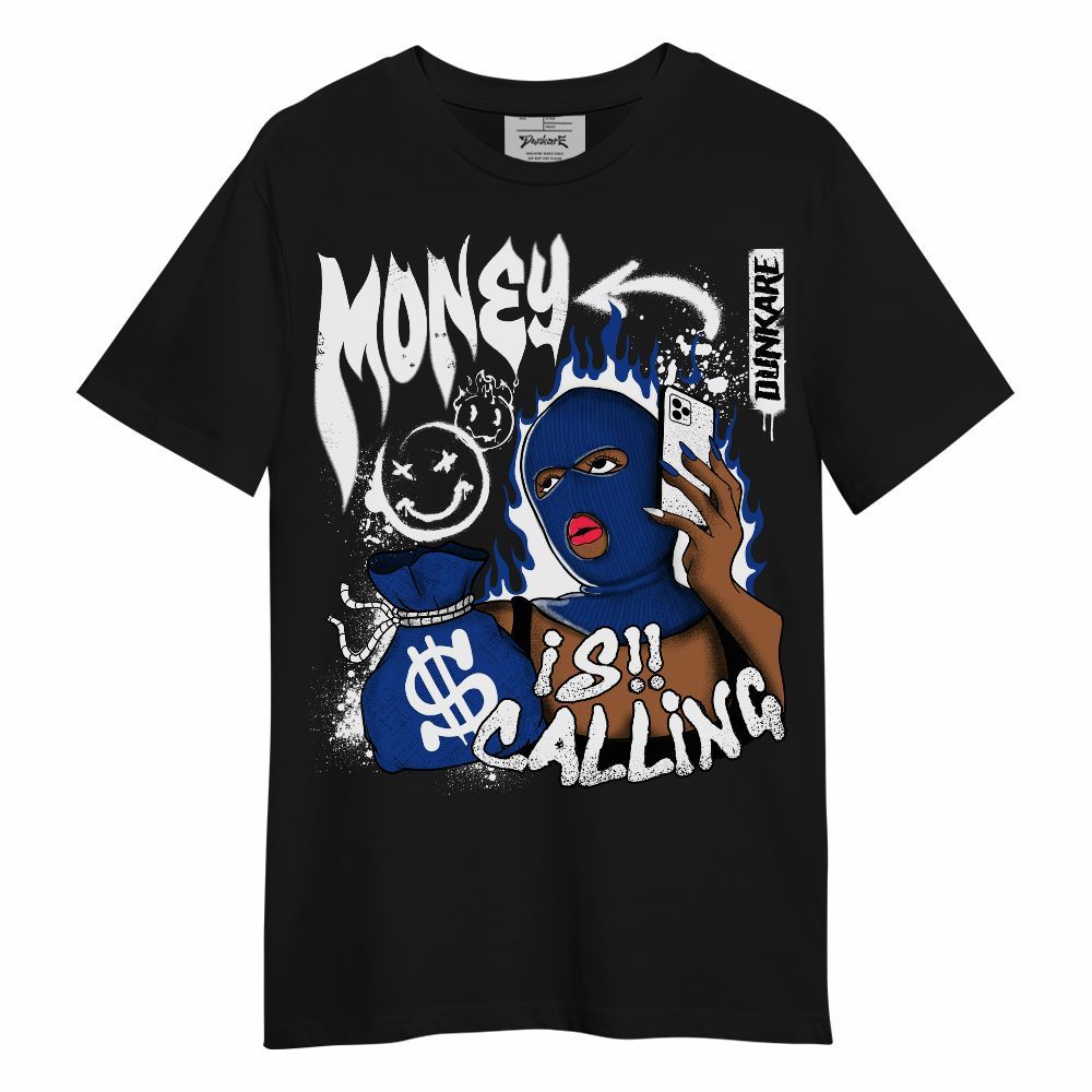 Shirt To Match Air Foamposite One Royal - Money Is Calling Graphic Unisex Shirt