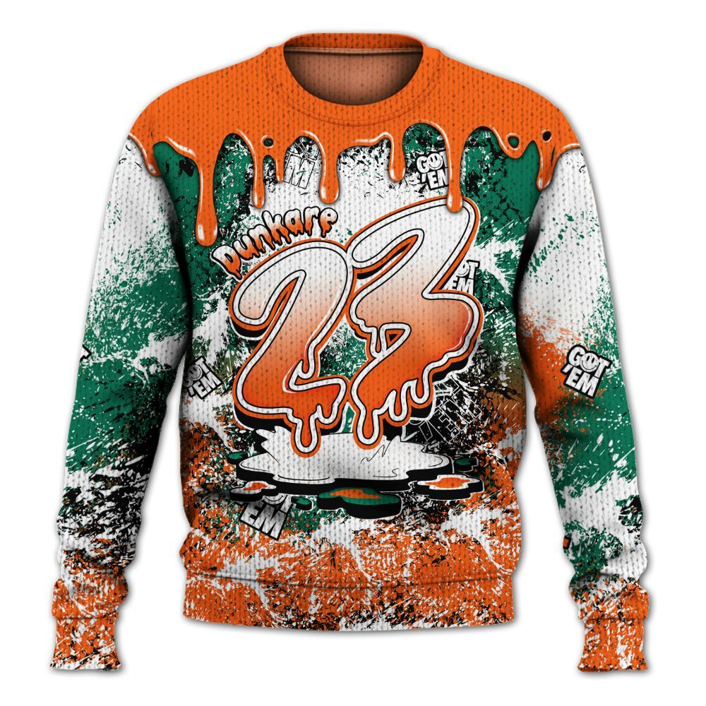 Sweater To Match SoleFly Sail Gorge Green 3s - Dripping 23 Drip Graphic