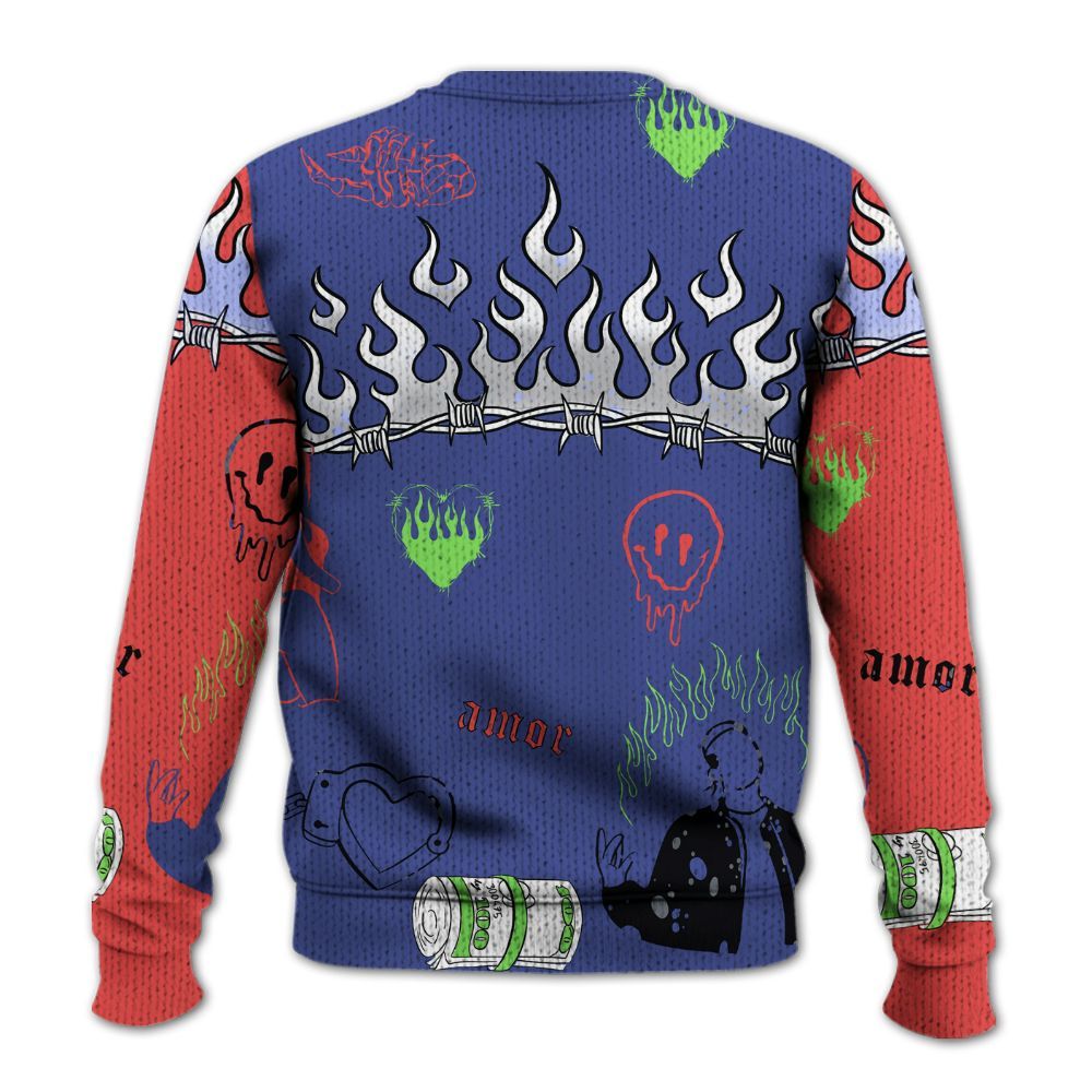 Knitted Sweater To Match KD 4 Nerf - Snake Trust No One