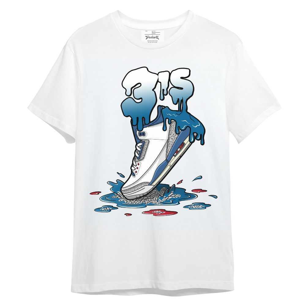 Shirt To Match OG True Blue 3s - Sneaker Sludges Drip Graphic
