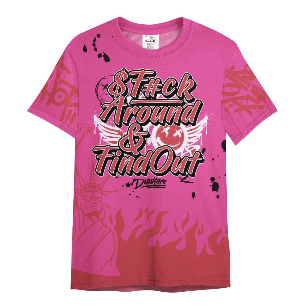 Shirt To Match KD 4 Aunt Pearl - Graphic Fck Around Find Out All Over Print