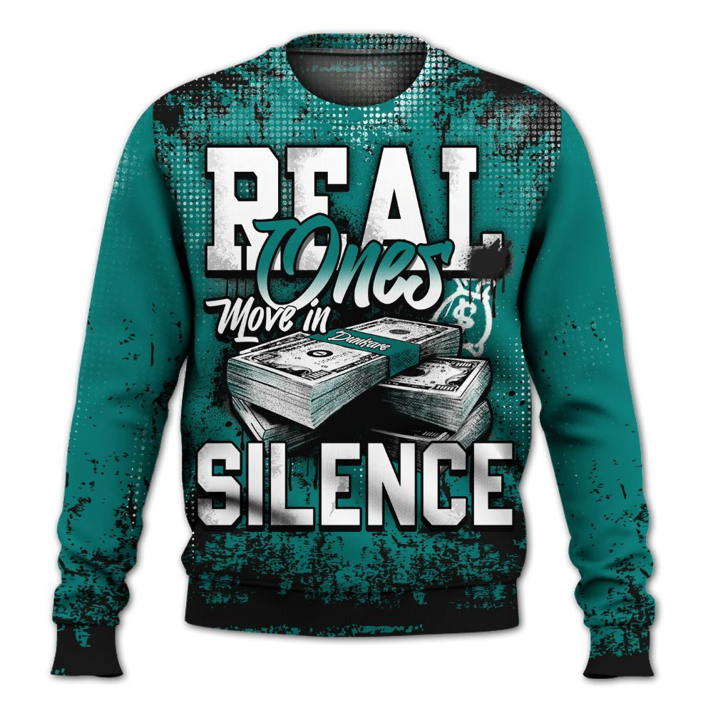 Sweatshirt To Match Griffey Max 1 Freshwater - Move In Silence Money Street Retro All Over Print