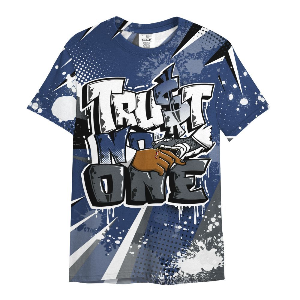 Shirt To Match Retro Flint 13s - Poly Trust No One Dripping All Over Print
