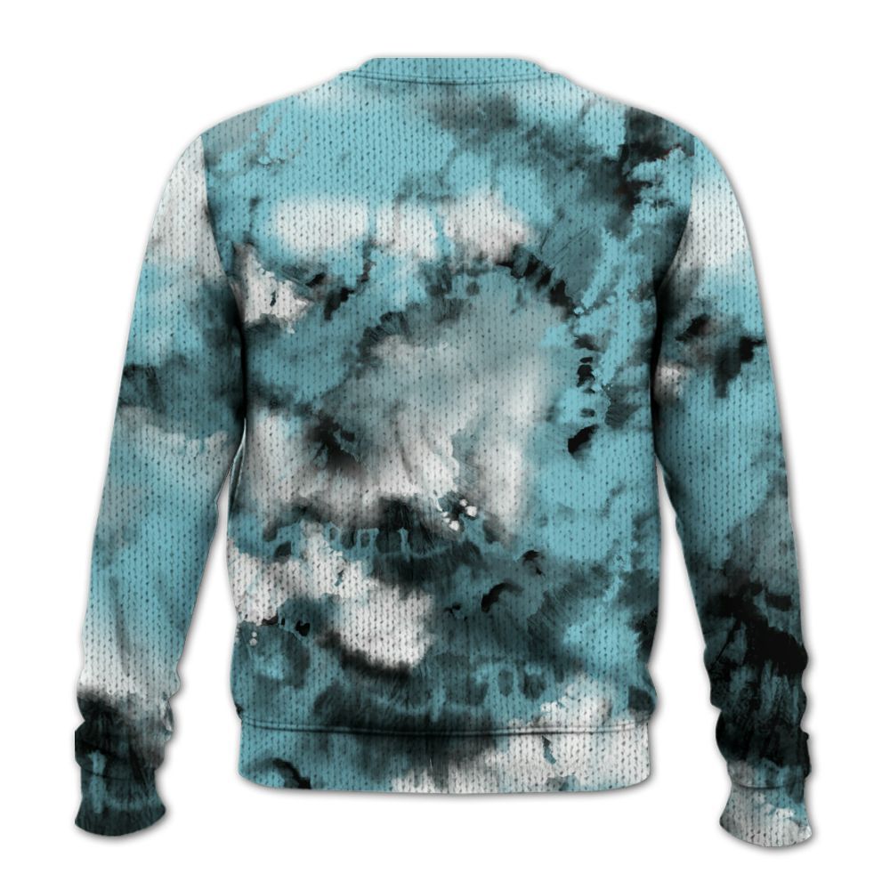 Knitted Sweater To Match Low Legend Blue 11s - SNEAKER Girl Money Drip Tie Dye