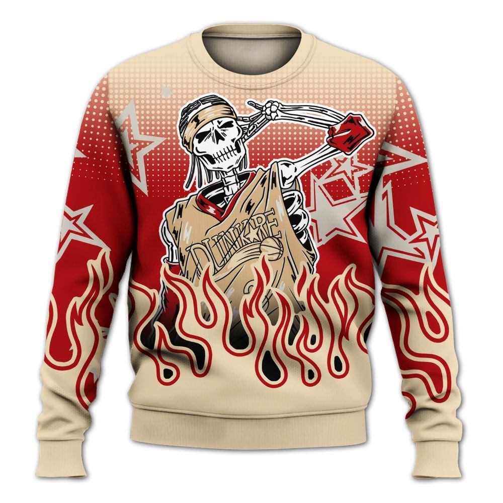 Sweatshirt To Match Dunk Low Strawberry Waffle - Allen Answer Unique Fire Custom Name All Over Print