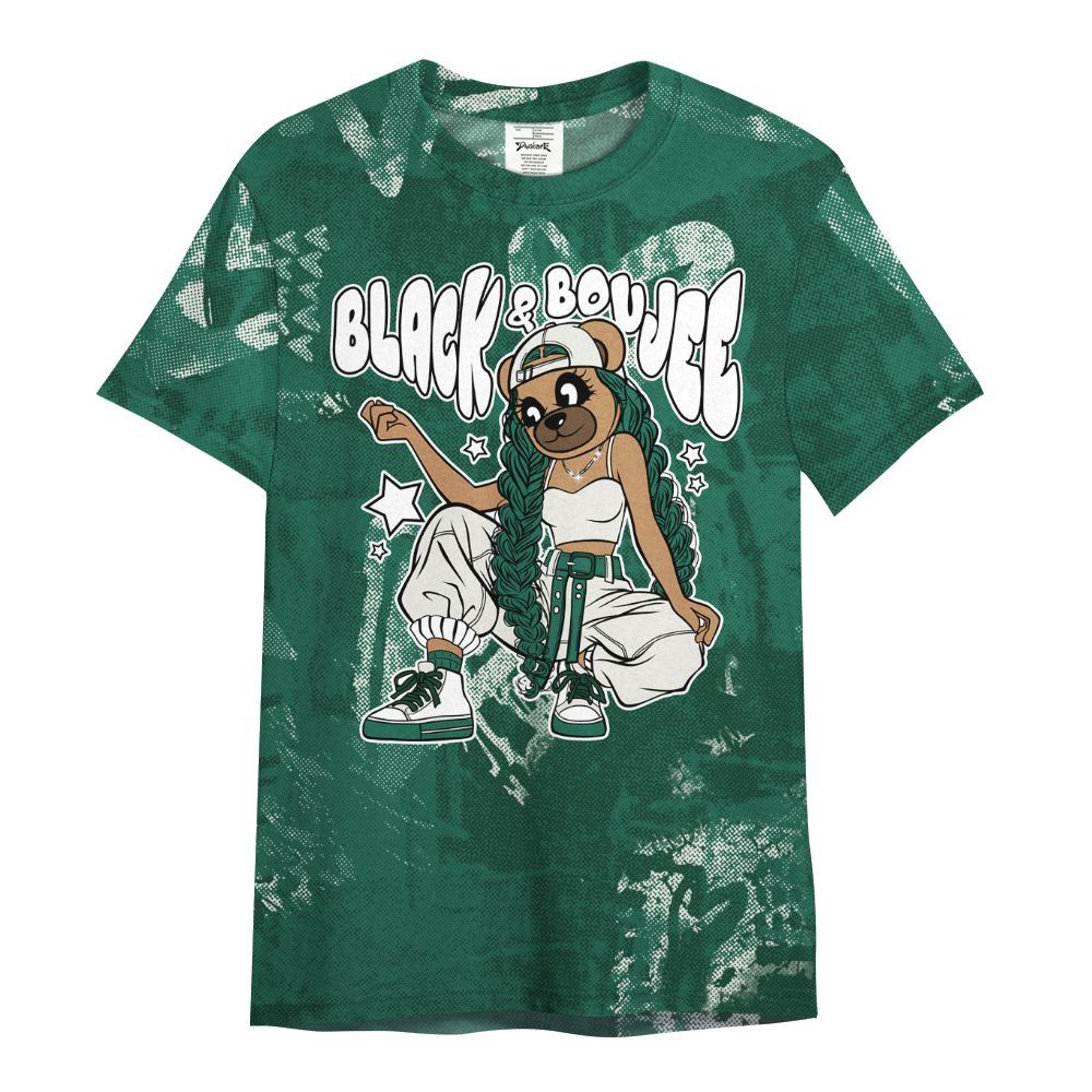 Shirt To Match Oxidized Green 4s - Boujee Girls Bear Heart Grunge All Over Print