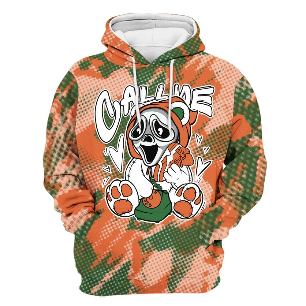 Hoodie To Match Low Miami 5s - Call Me Bear Abstract Halftone All Over Print