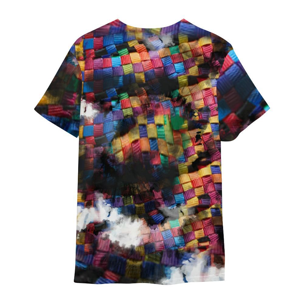 Shirt To Match Air Rainbow Weave - God Blessed Tie Dye All Over Print