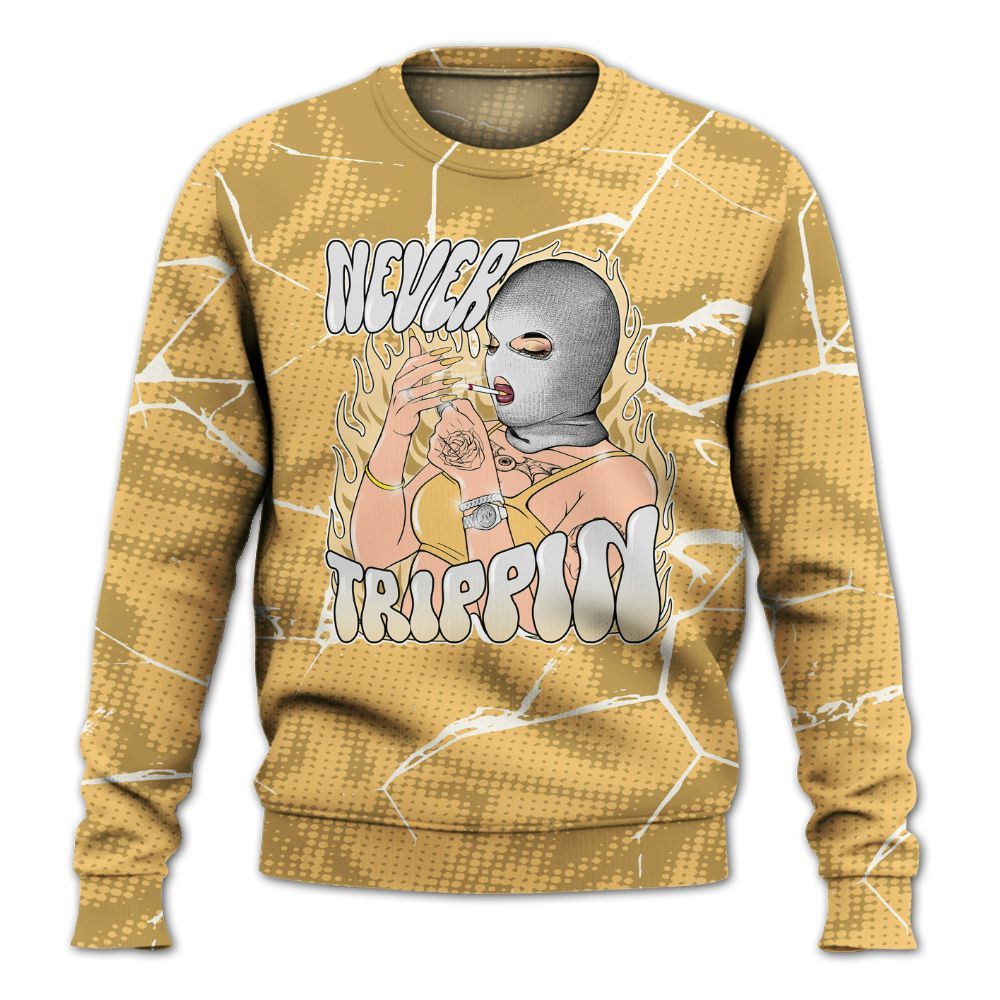 Sweatshirt To Match Craft Paris 6s - Ne'er Trippin' Unique Crack All Over Print