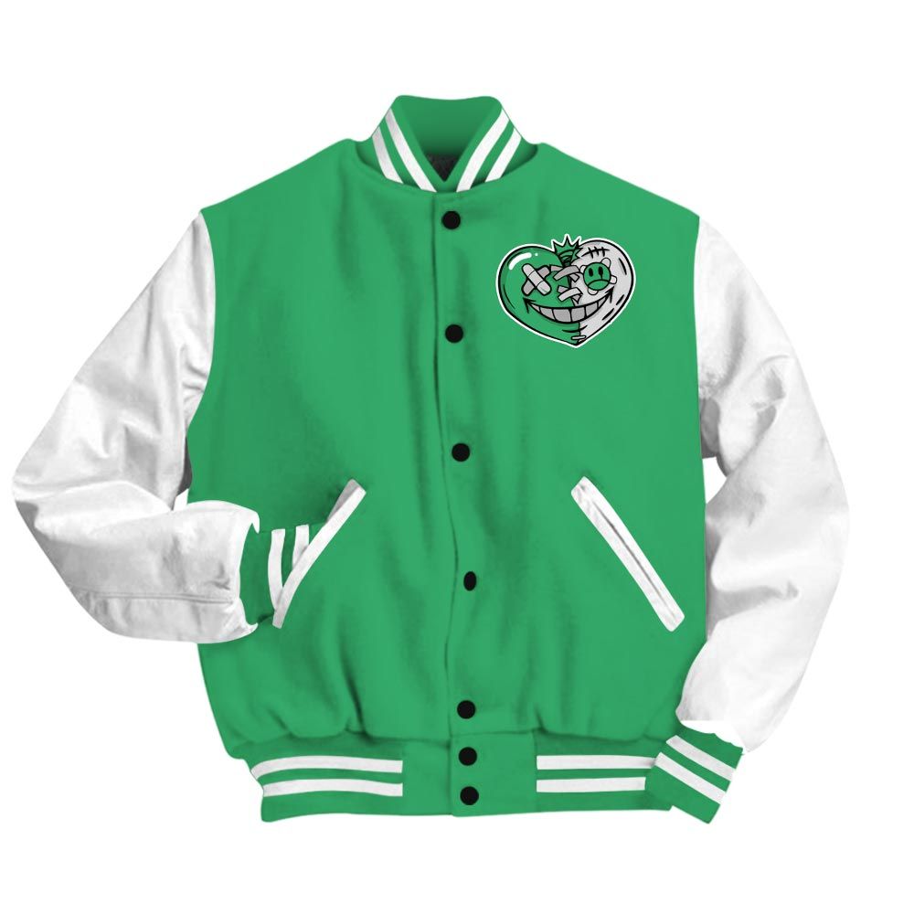 Varsity Jacket To Match Black Green Glow 3s - Love Loser Varsity Jacket Unisex 0905 PAT