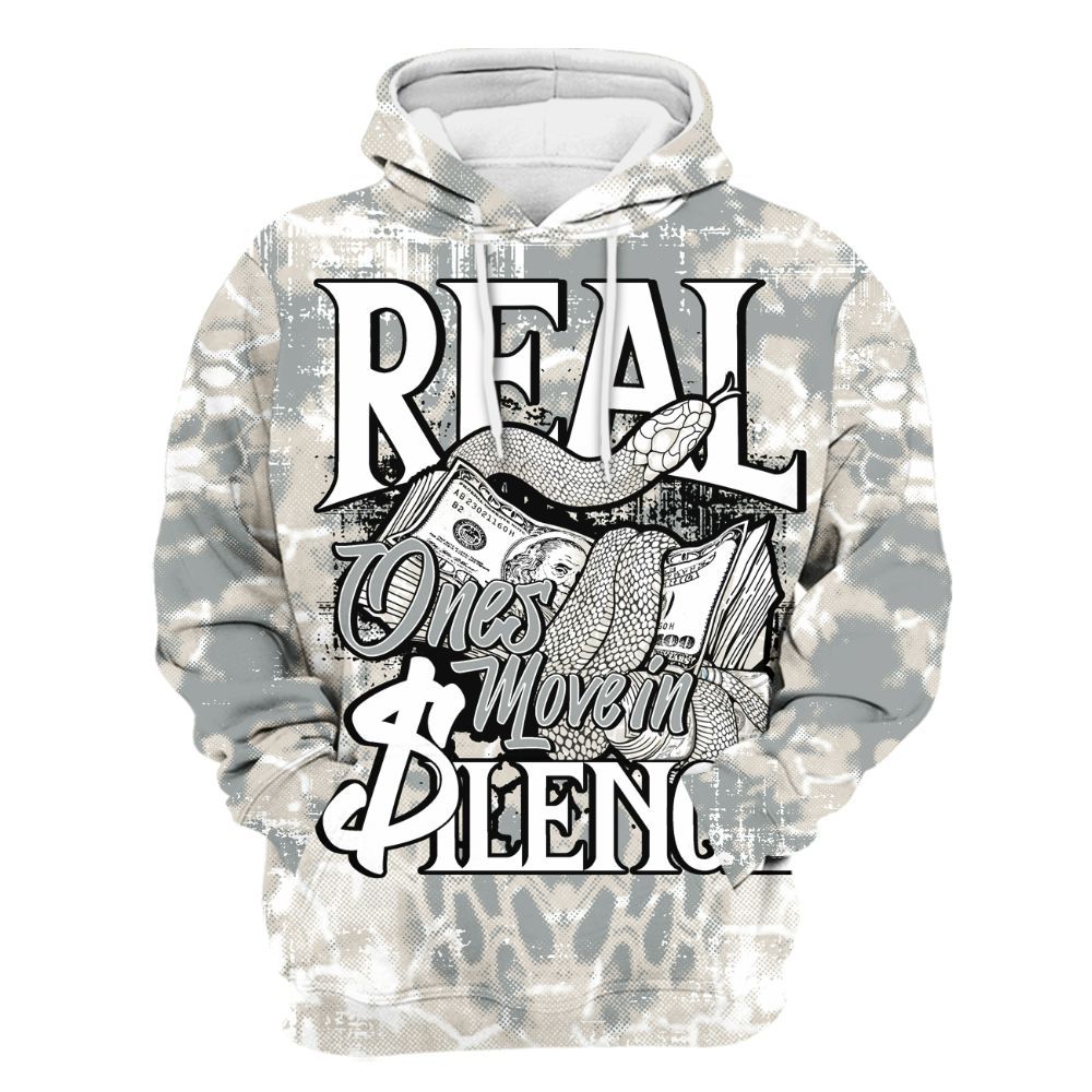 Hoodie To Match Retro Pure Money 3s - Snake Move In Silence All Over Print