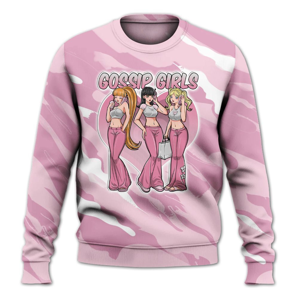 Sweatshirt To Match Orchid 4s - Gossip'Girls All Over Print