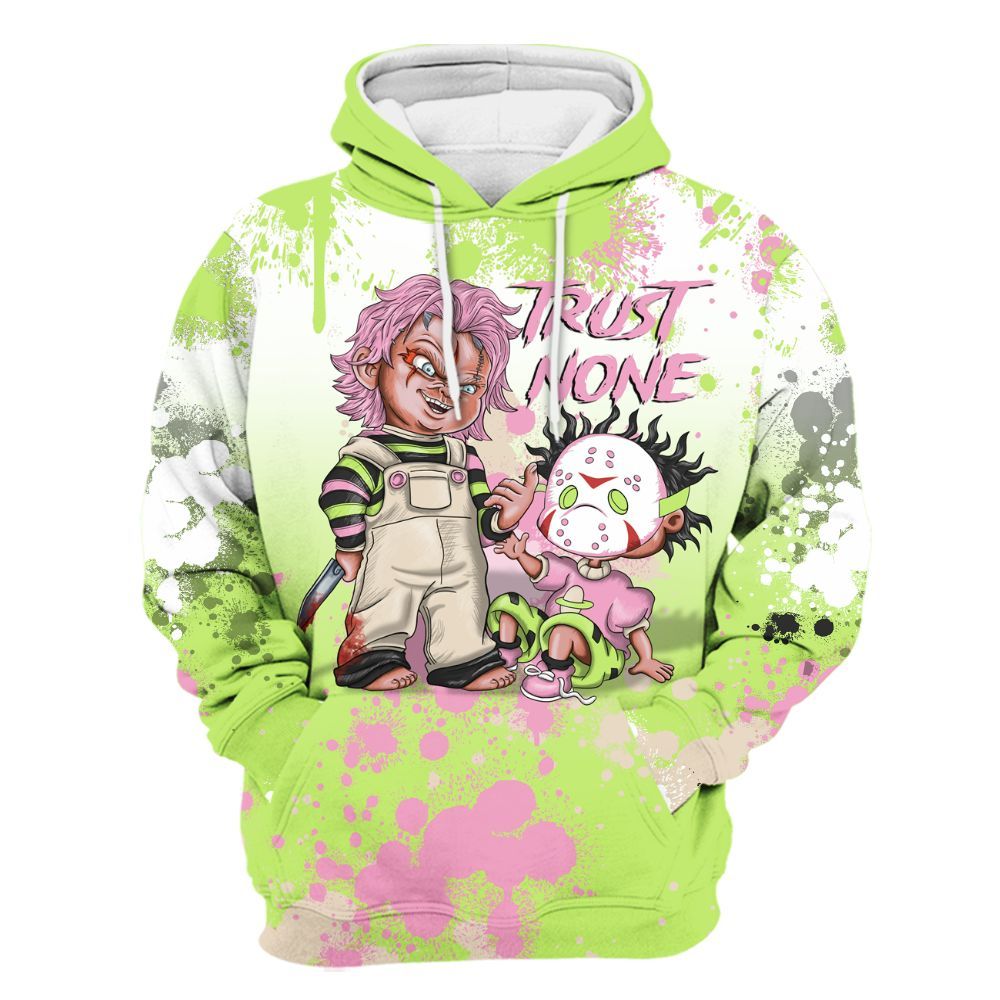 Hoodie To Match Jack Black Night Silver - Trust No One Scary All Over Print