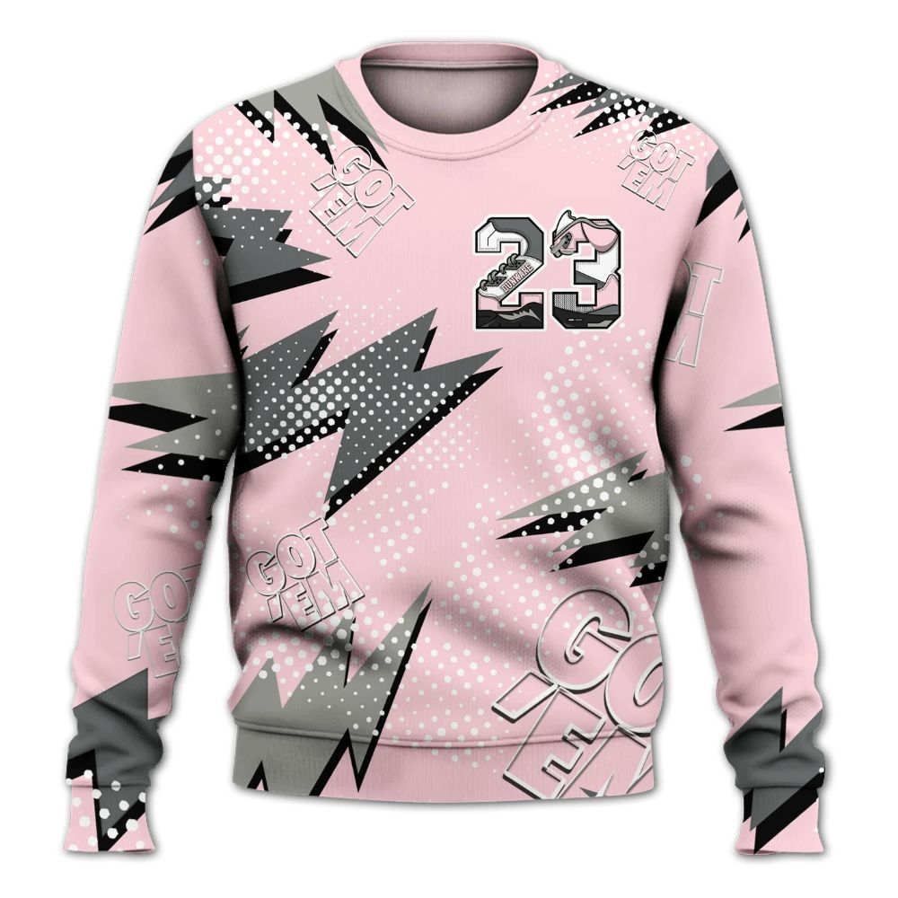 Sweatshirt To Match Air Max 95 Pink Foam 2025 - 23 Custom Name 5s All Over Print
