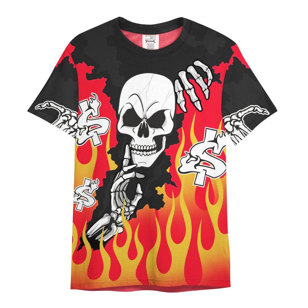 Shirt To Match KD 18 Air Bakin - Ones Move In Silence Graphic Trapped All Over Print