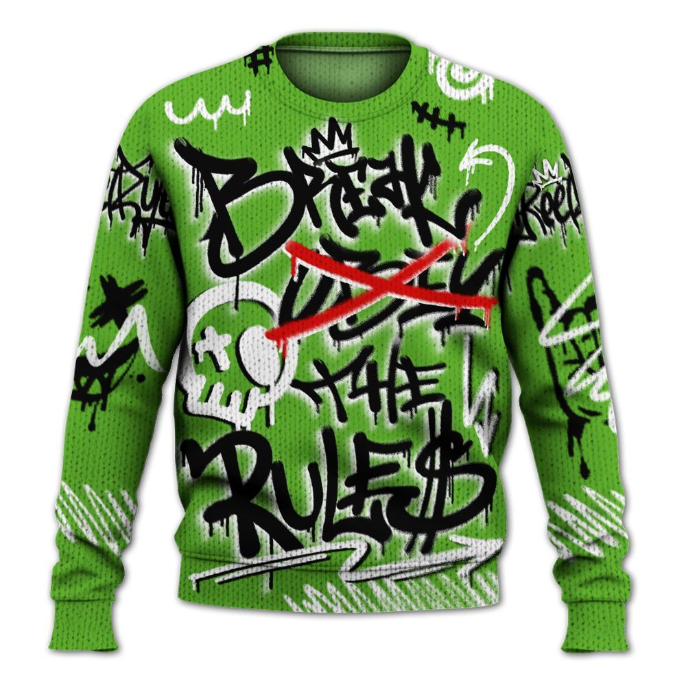 Knitted Sweater To Match Air Foamposite One Volt - Break Rules Streetwear