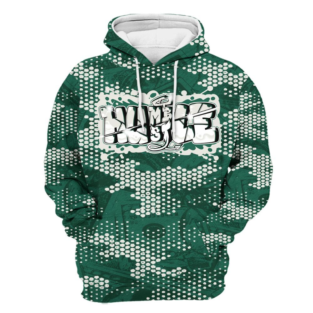 Hoodie To Match Oxidized Green 4s - Humbled Hustles Graphic Banknotes All Over Print