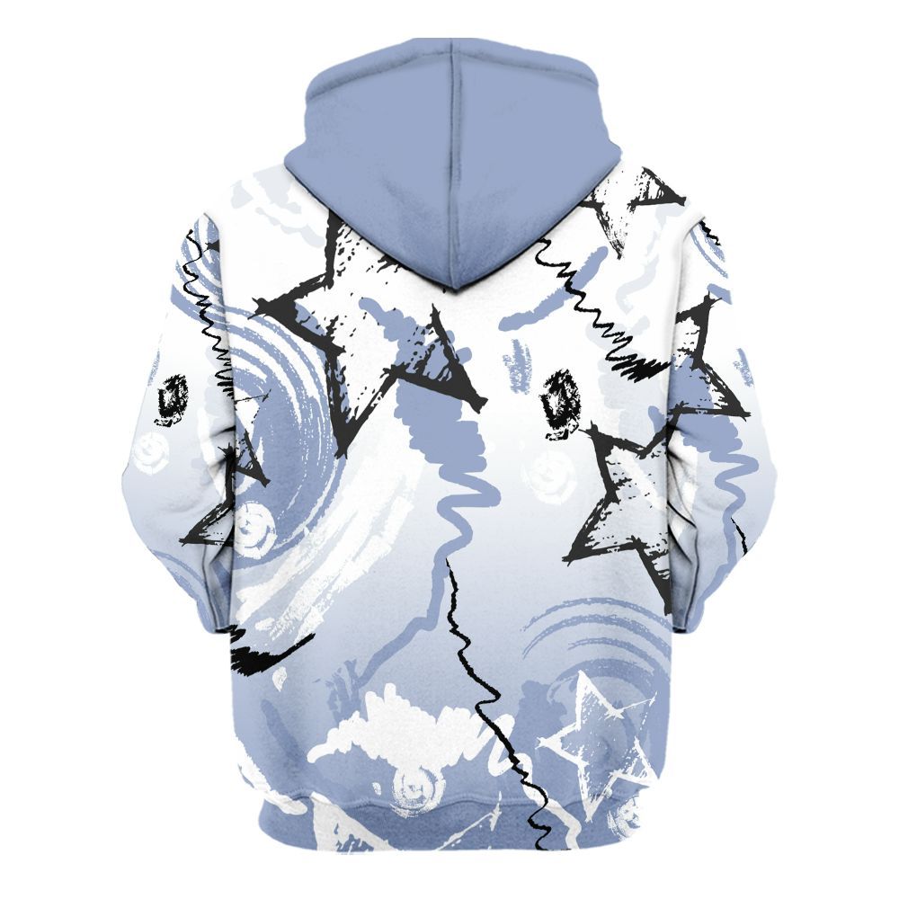 Hoodie To Match Retro Blue Grey 13s - Grind Shine Later Drip All Over Print