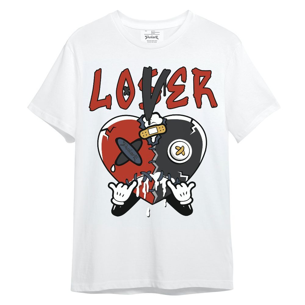 Shirt To Match Low Lucky Cat 1s - Loser Lover Drip Heart Graphic