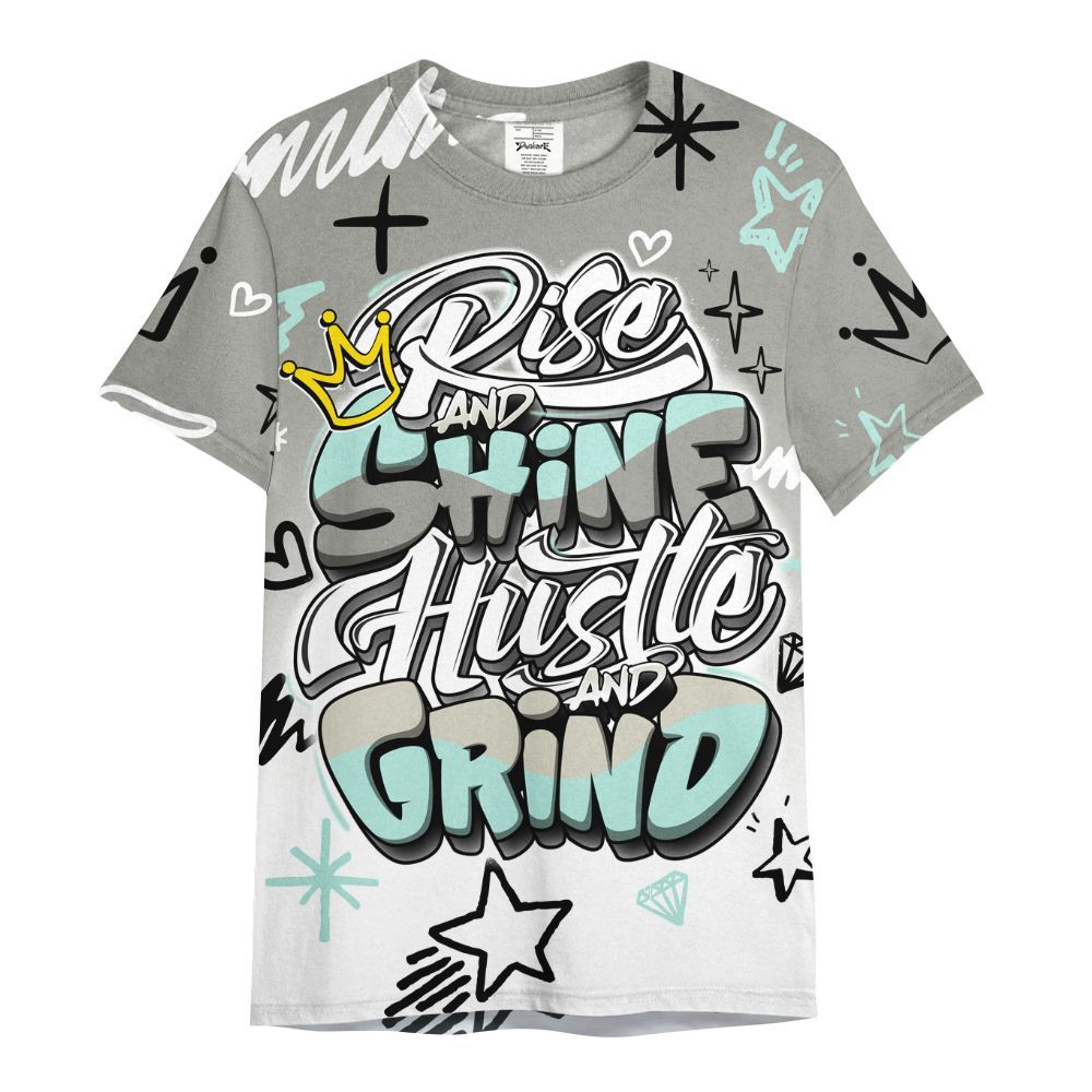 Shirt To Match Low OG Year Of The Snake 1s - Rise Shine Hustle Grind All Over Print