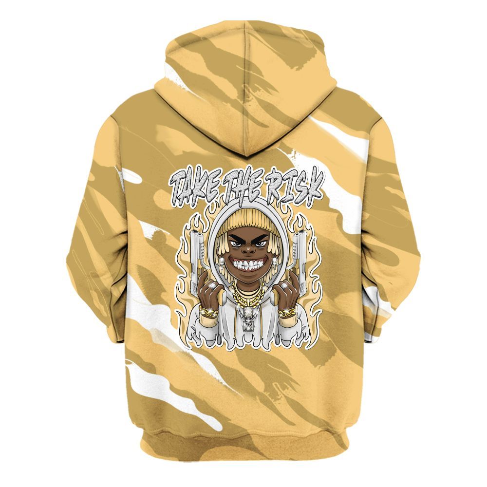 Hoodie To Match Pearl 6s - Take The Risk Colored All Over Print
