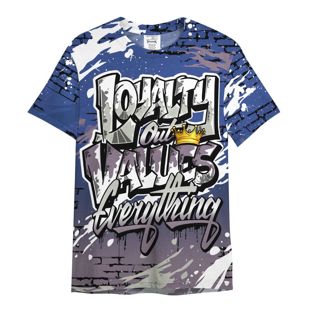 Shirt To Match Low OG Voodoo Alternate 1s - Values Of Loyalty Drip All Over Print
