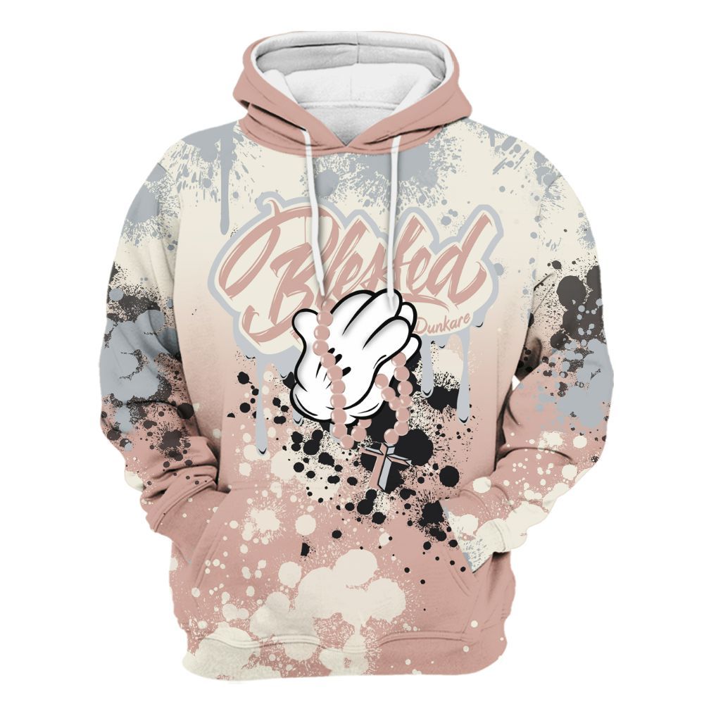 Hoodie To Match Air Force Low 1 Arctic Orange - God Blessed Ink Drip All Over Print