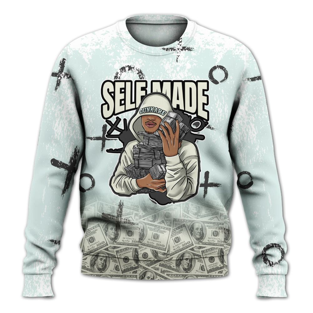 Sweatshirt To Match Pure Platinum 4s - Selfmade Unique Grunge All Over Print