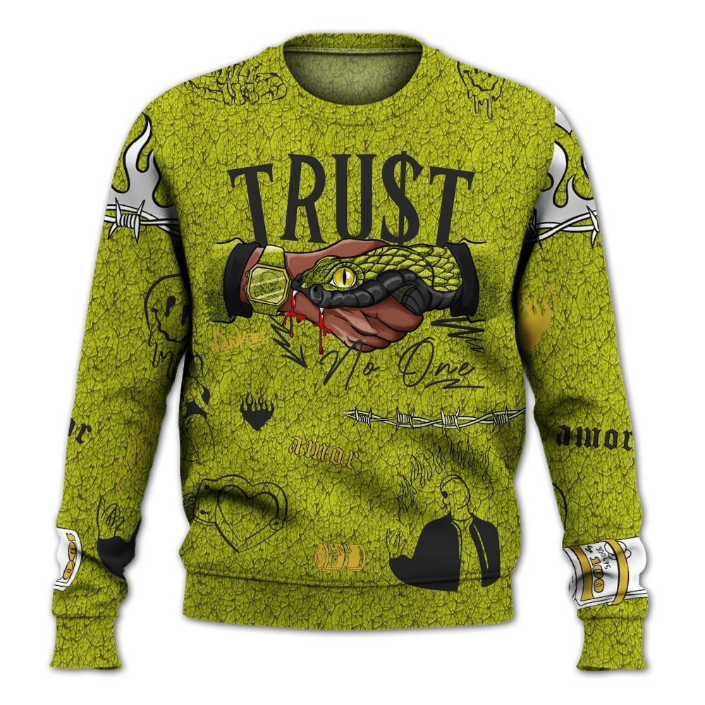 Sweatshirt To Match Dunk Low QS Halloween Skull - Snake Trust No One All Over Print