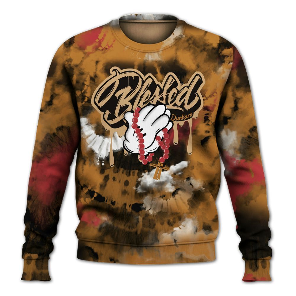 Sweatshirt To Match Air Max Plus Sunset Swarovski - God Blessed Tie Dye All Over Print