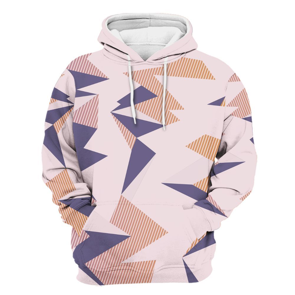 Hoodie To Match Book Sunrise 1s - Geometric Camouflage Pattern All Over Print