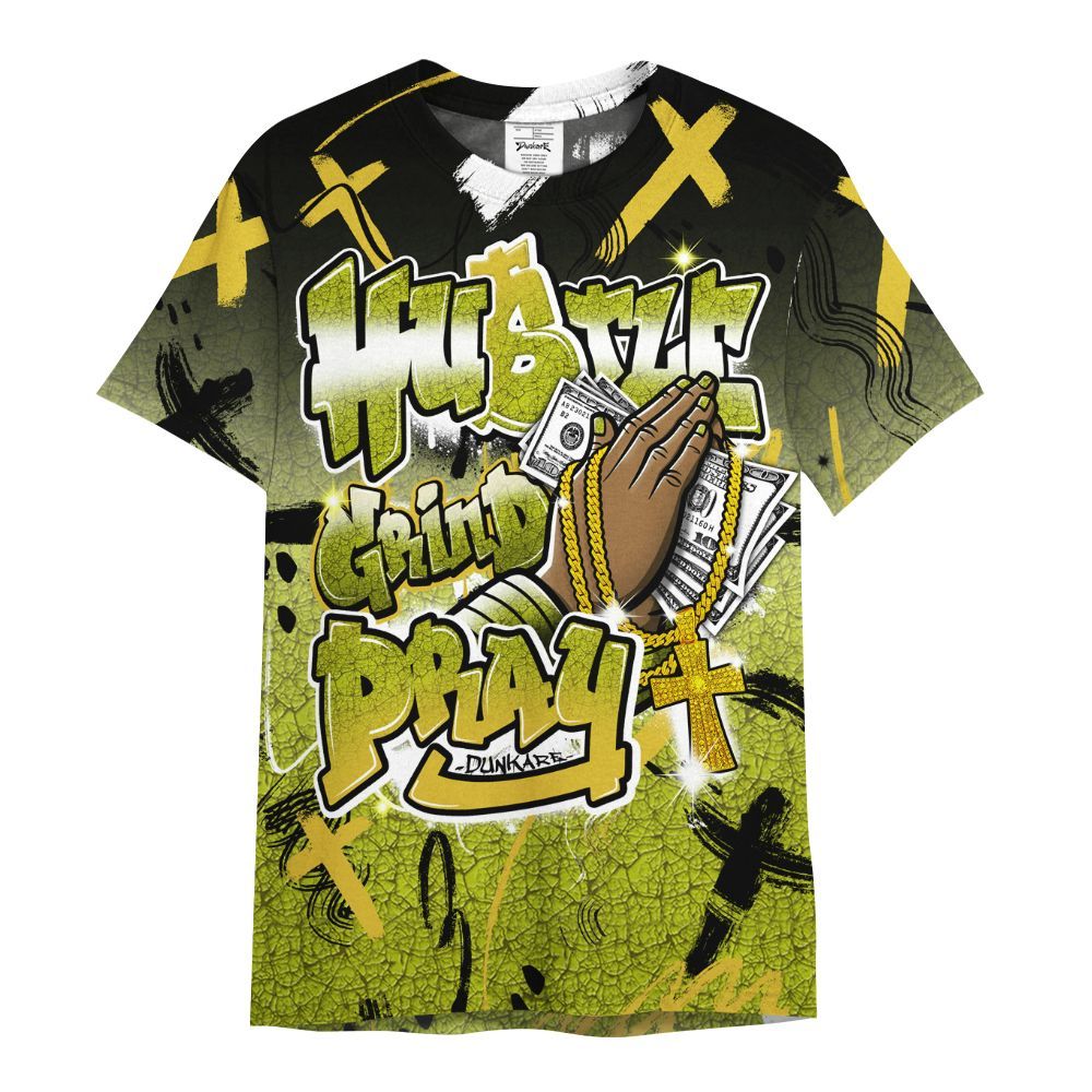 Shirt To Match Dunk Low QS Halloween Skull - Money Hustle Grind Pray All Over Print