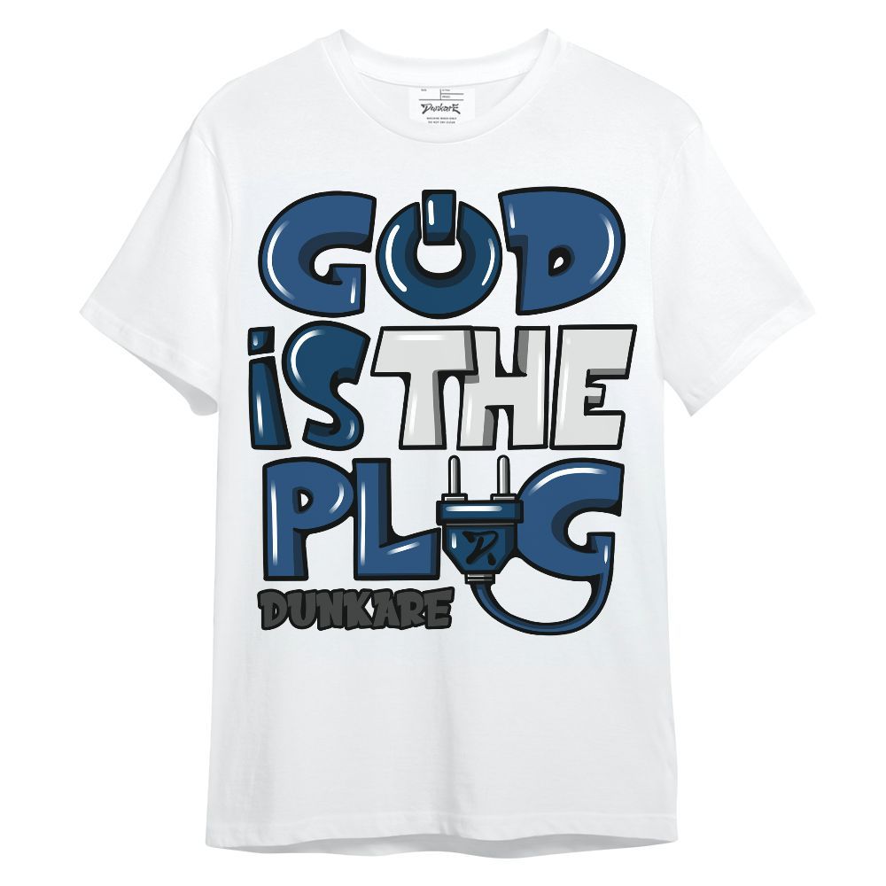 Shirt To Match High OG Midnight Navy 1s - God Is The Power Cord Unisex Shirt