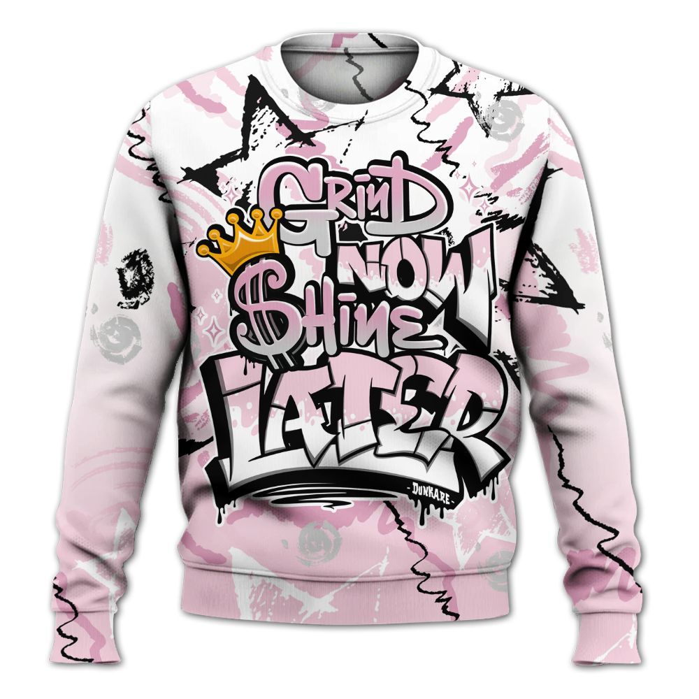 Sweatshirt To Match Orchid 4s - Grind Shine Later Drip All Over Print
