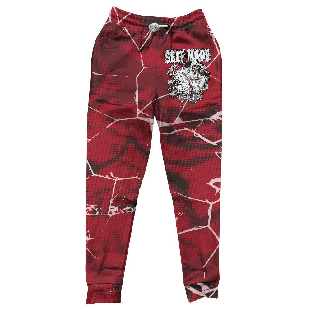Sweatpant To Match Black Toe 14s - Self Make Skeleton Crack All Over Print