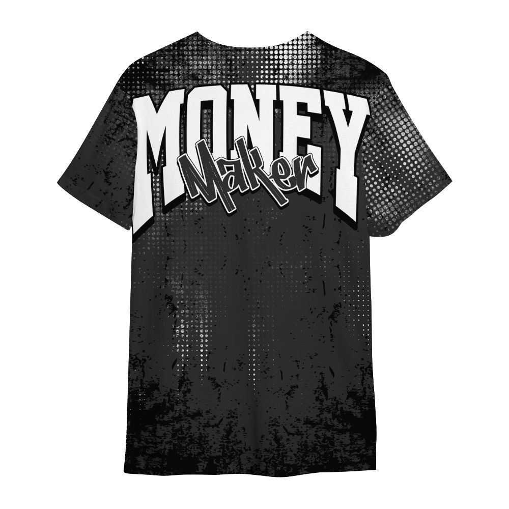 Shirt To Match White Thunder 4s - Move In Silence Money Street Retro All Over Print