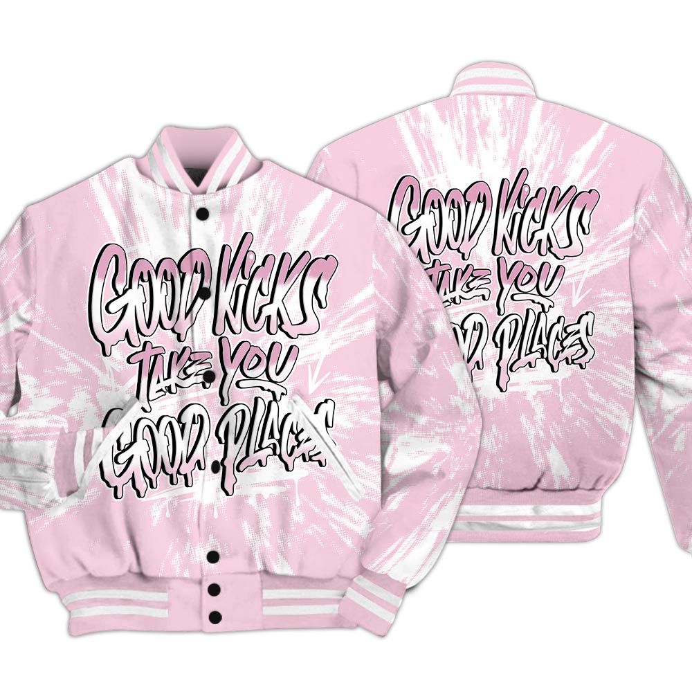 Varsity Jacket To Match Orchid 4s - Good Kick Good Places Luxury Varsity Jacket Unisex