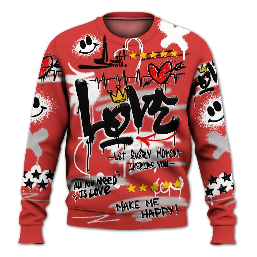 Sweatshirt To Match Scoot Zeros ODD City - Happy Love Beats Graffiti Streetwear All Over Print