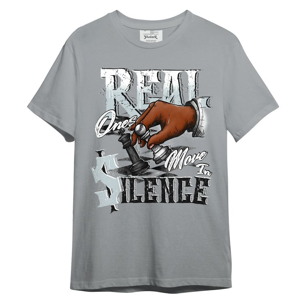 Shirt To Match Black Wolf Grey 12s - Chess Move In Silence Graphic