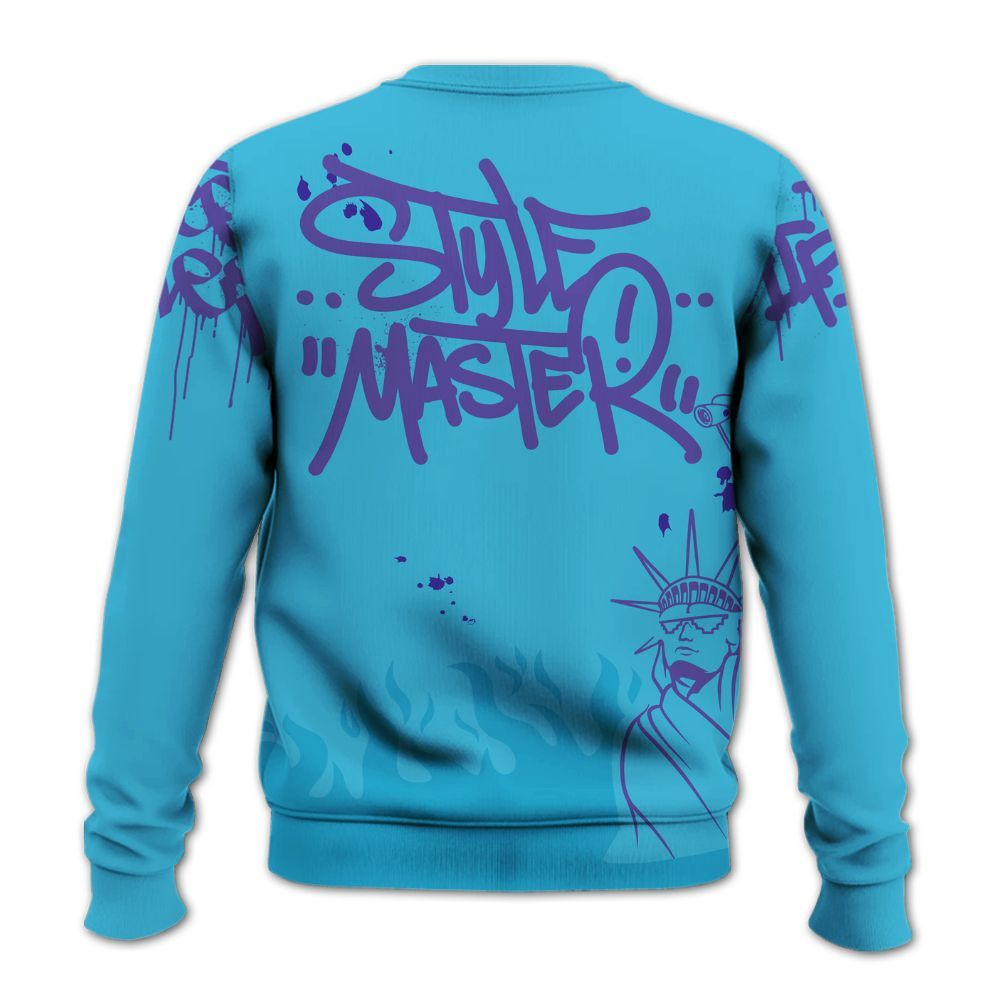 Sweatshirt To Match Retro Aqua 6s - Graphic Fck Around Find Out All Over Print