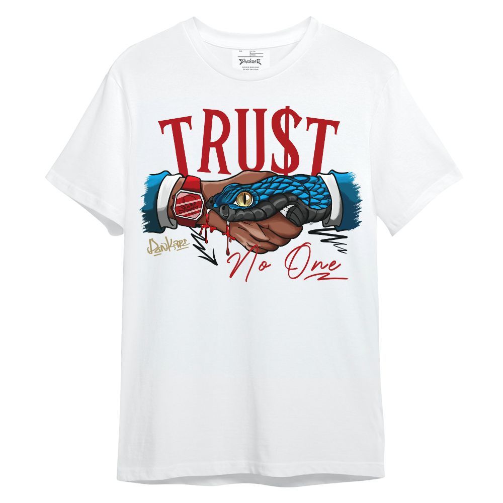 Shirt To Match OG Varsity Red 17s - Snake Trust No One Unisex Shirt