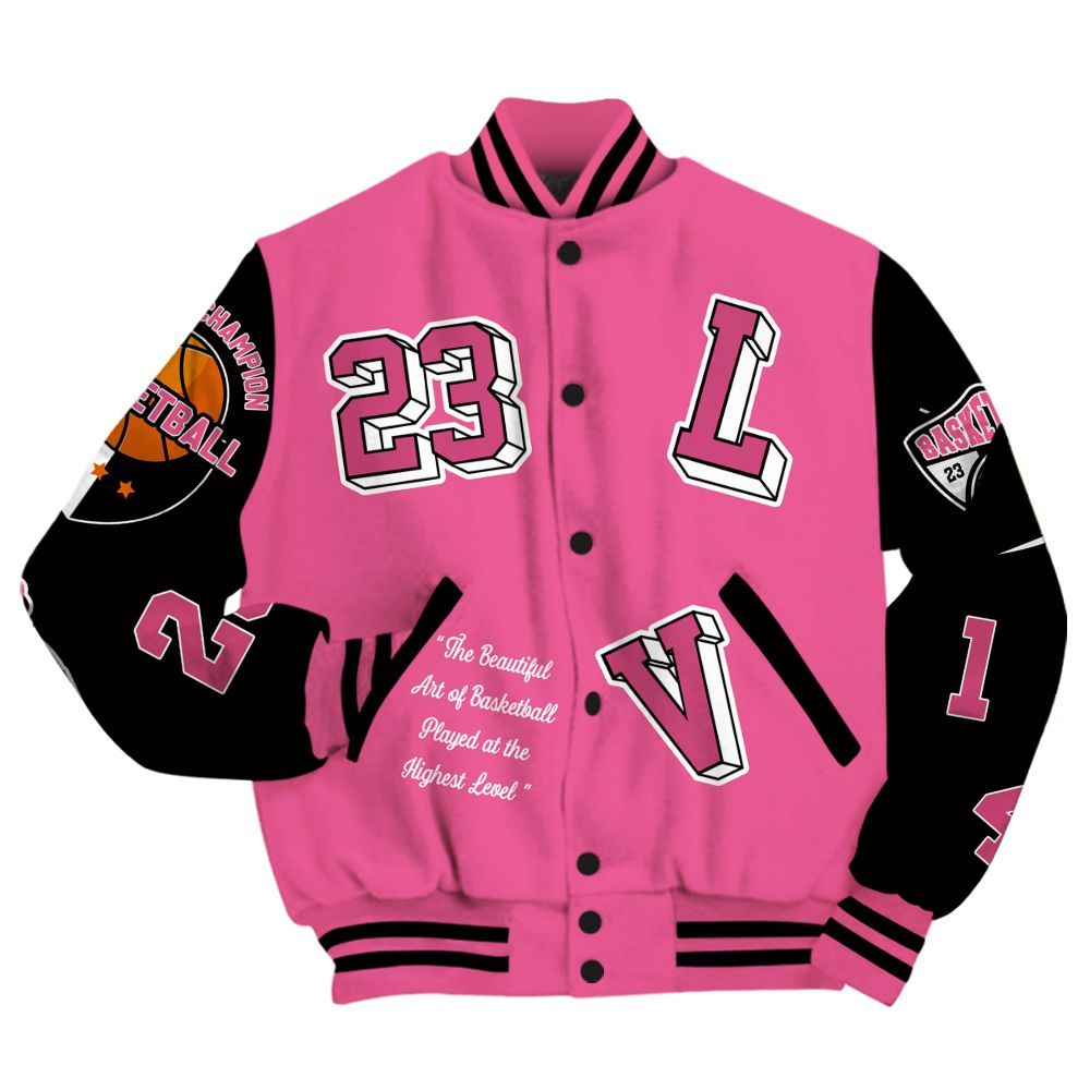 Varsity Jacket To Match Air Max SNDR Hyper Pink - The GOAT Got Em Streetwear All Over Print