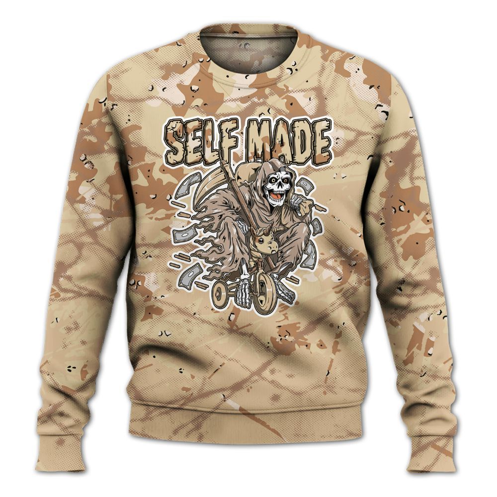 Sweatshirt To Match Desert Camo 3s - Self Make Skeleton Profound All Over Print