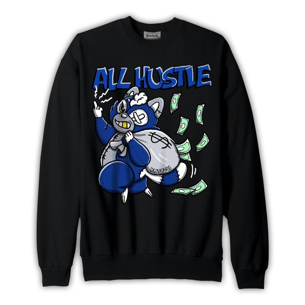 Sweatshirt To match Air Foamposite One Royal Sweatshirt - All Hustles Raccoon Graphic