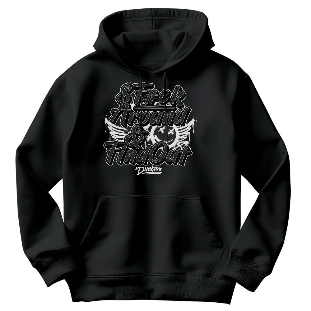 Sweatshirt To Match White Thunder 4s - Fck Around Find Out Graphic