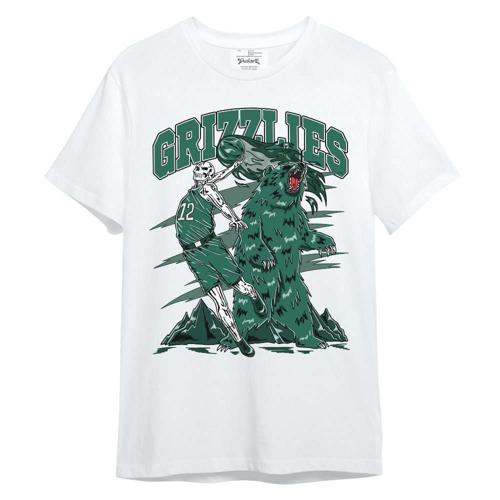 Shirt To Match Oxidized Green 4s - Grizzly Bear Skeleton Unisex Shirt