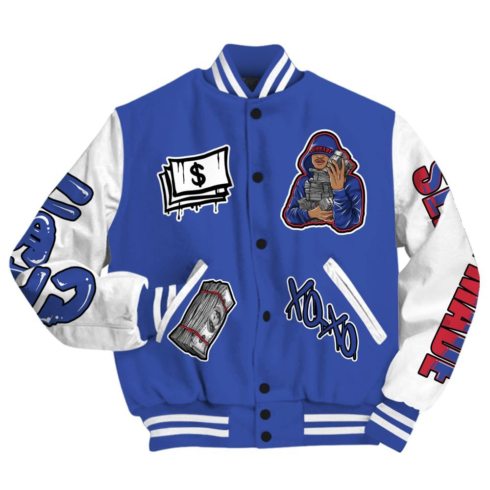 Varsity Jacket To Match Air Griffey Max USA Red White Blue 1s - Selfmade Unique All Over Print