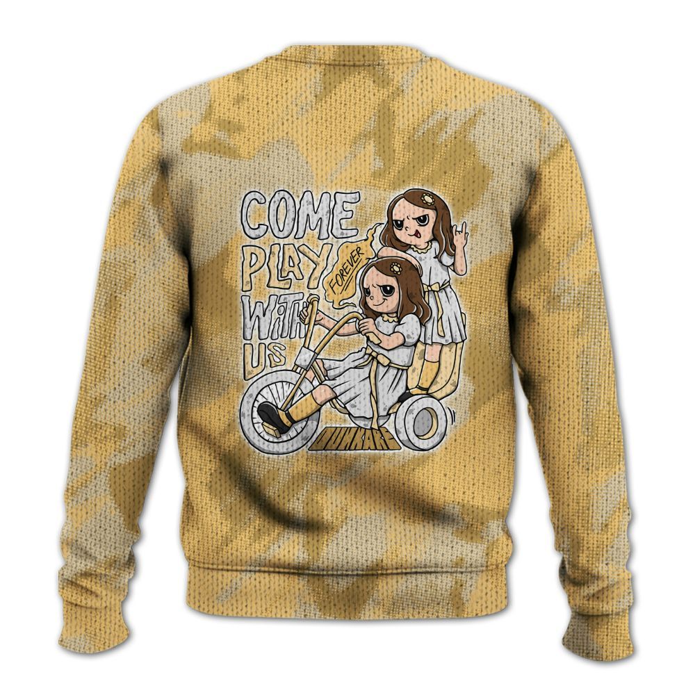 Knitted Sweater To Match Craft Paris 6s - Come Hangout Halloween Abstract Halftone