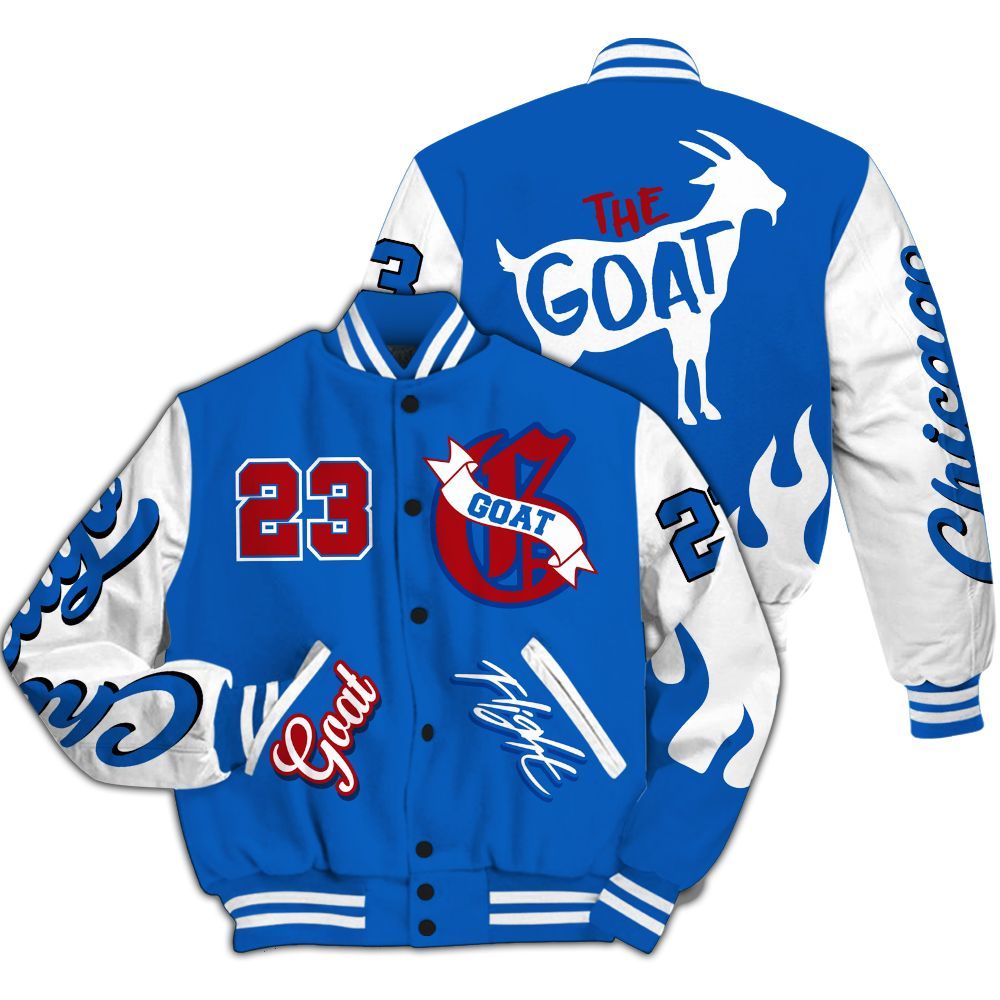 Varsity Jacket To Match Kobe 6 Game Royal - The G.O.A.T Flight Streetwear All Over Print