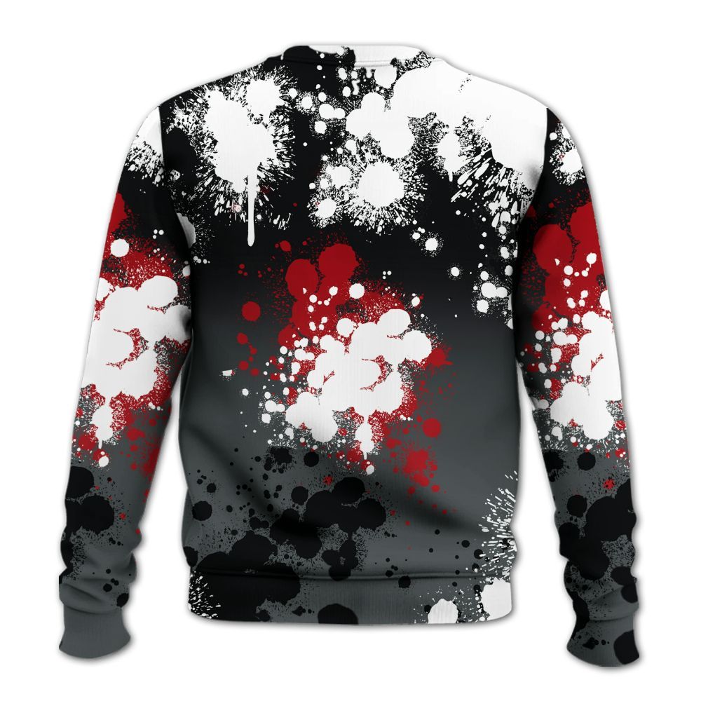 Sweatshirt To Match Black RM Nigel Sylvester 4s - God Blessed Ink Drip All Over Print